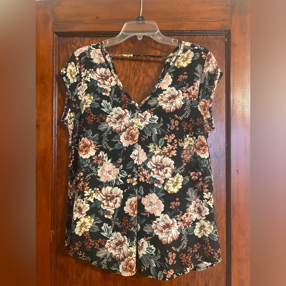Halogen Double V-Neck Top